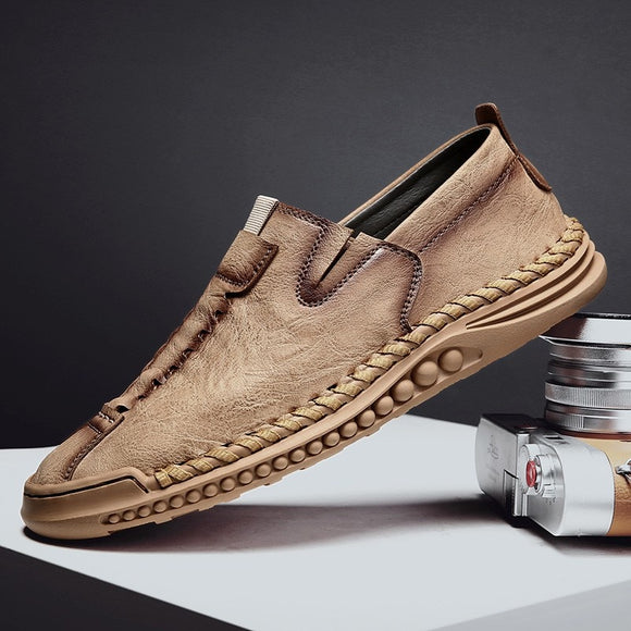 New Men's Leather Comfy Loafers Shoes