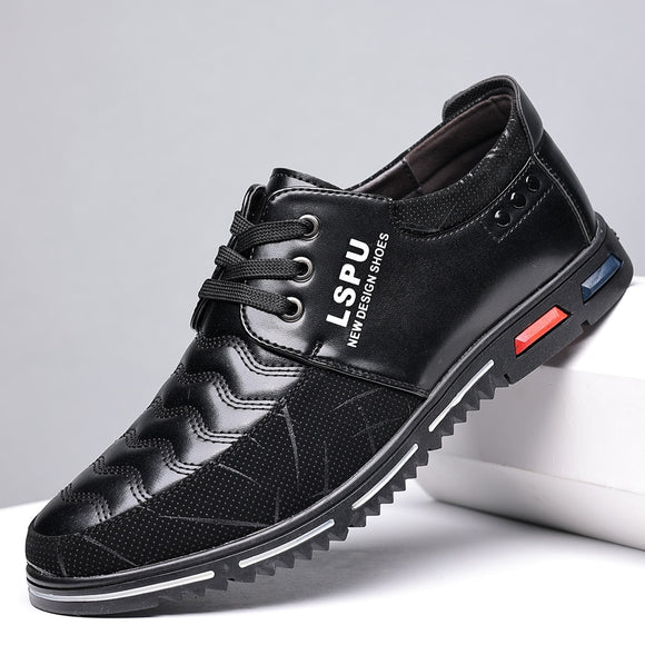 Fashion Men's Leather Causal Driving Shoes