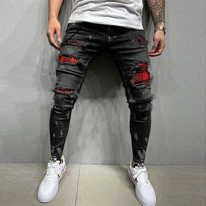 Large Size Men's Ripped Jeans