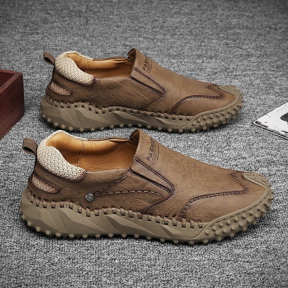 Fashion Split Leather Men's Casual Shoes