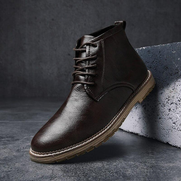 New Microfiber Mens Ankle Boots