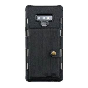 Case & Strap - Wallet Card Slot Cover Case For Samsung