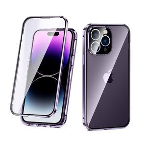 Privacy Protective Double-Sided Glass Case for iPhone