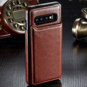 Luxury Shockproof Leather Wallet Magnet Flip Case For Samsung Note 10 pro S10 plus S10 lite S10