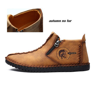 Yokest Split Leather Comfort Men Ankle Boots(Buy 2 Get 10% off, 3 Get 15% off )