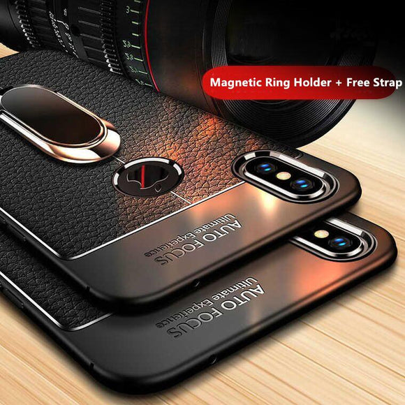 Magnetic Ring Bracket Case For iPhone 12