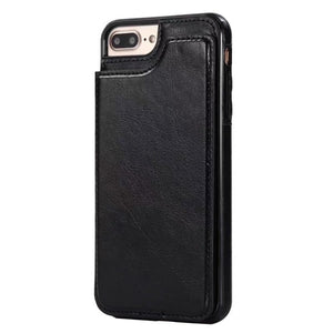 Case & Strap - Retro Flip Leather Wallet Cases for iPhone