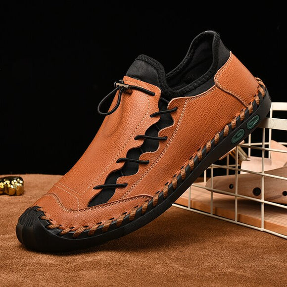 Yokest New Comfortable Men Casual Genuine Leather Shoes