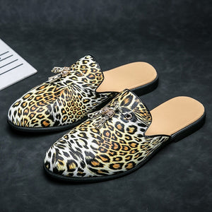 Men Leopard Slippers