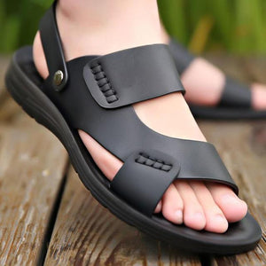 Summer Men's Comfortable Soft Leather Sandals