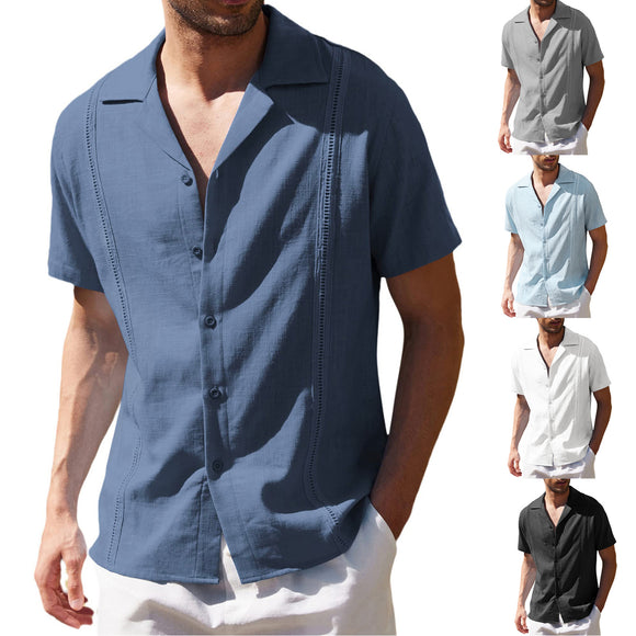Men Loose Comfy Cotton Linen Shirt
