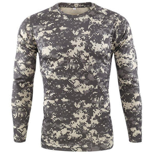 Men Quick-drying Camouflage Long-sleeved T-shirts