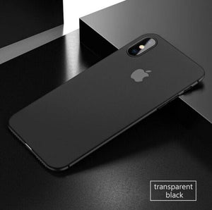 Case & Strap - Thin Transparent 0.3mm Matte Back Cover Phone Case For iPhone 11 11Pro 11Pro MAX X XR XS MAX 8 5 6 6S 7 Plus