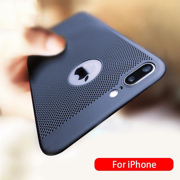 Hard PC Matte Full Cover Heat Dissipation Case For iPhone