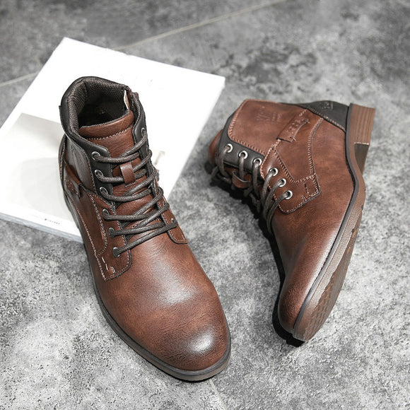 Vintage Men's Leather Martin Boots