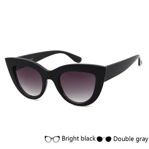 Retro Thick Frame Cat Eye Sunglasses