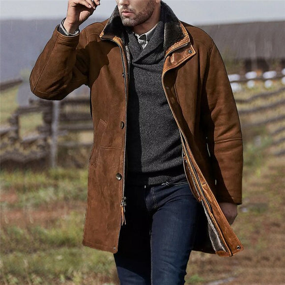 Fashion Casual Mid-length Woolen Coat