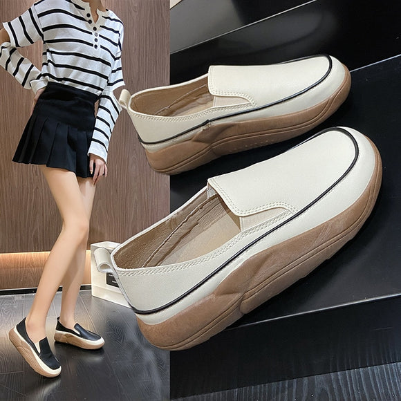 Womens Platform Comfortable Loafers