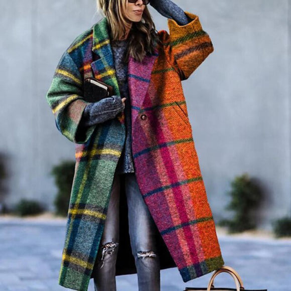 Elegant Street Lady Long Cardigan Coat