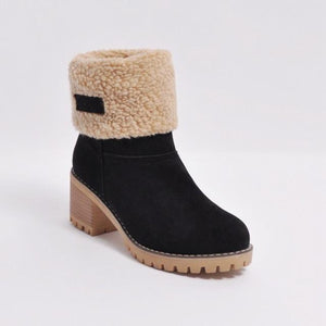 Women's Shoes - Thick Bottom Platform Waterproof Ankle Snow Boots