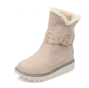 Fashion Warm Plush Faux Fur Snow Boots