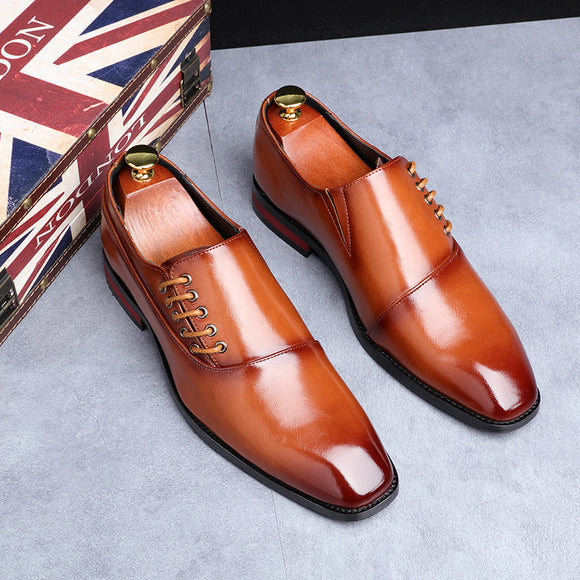 Fashion Classic Leather Business Men Oxfords Shoes