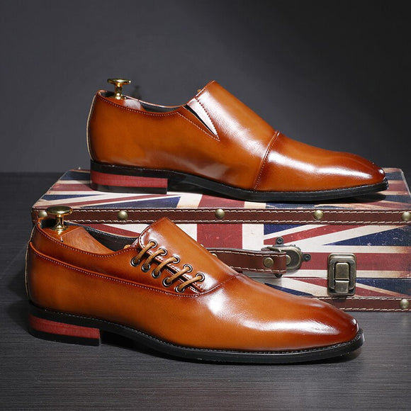 Top Sale Fashion Classic Leather Business Dress Men Oxfords Shoes