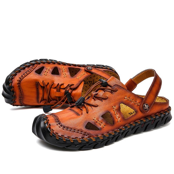Summer Fashion Classic Comfortable Leather Soft Men Sandals