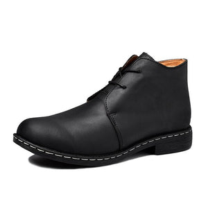 Yokest New Solid Men Fashion Ankle Boots