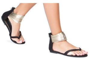 Shoes - New Women's Ankle Metal Decor Sandals