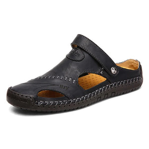 Men Casual Outdoor Soft Leather Sandals