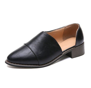 Women Soft  Leather Upper Flats Shoes