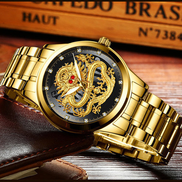 Golden Dragon Movement Luxury Watch